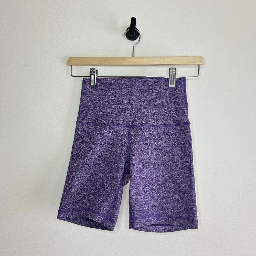 Aritzia TNA Action Cozy Fig Purple Biker Shorts sz XS